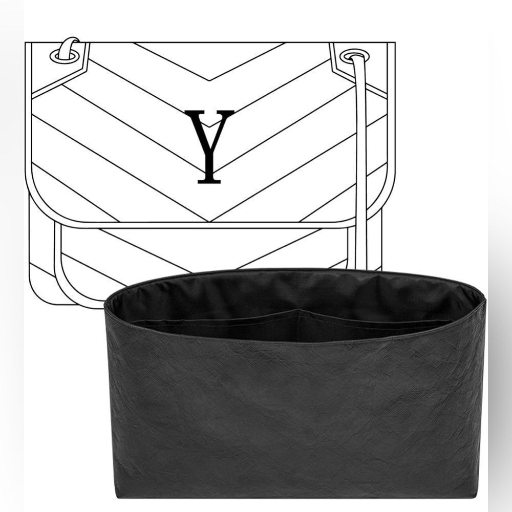 Fanji Purse Organizer Insert for YSL Niki M Handbag – Matte Black